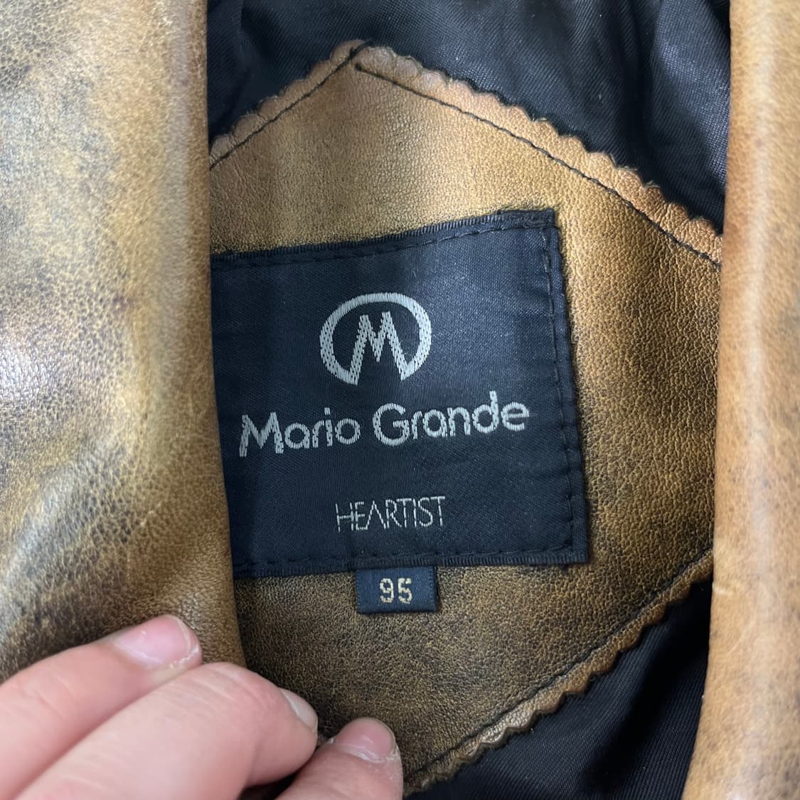 100 아메리칸 빈티지 90s 레더 자켓 상품이미지3