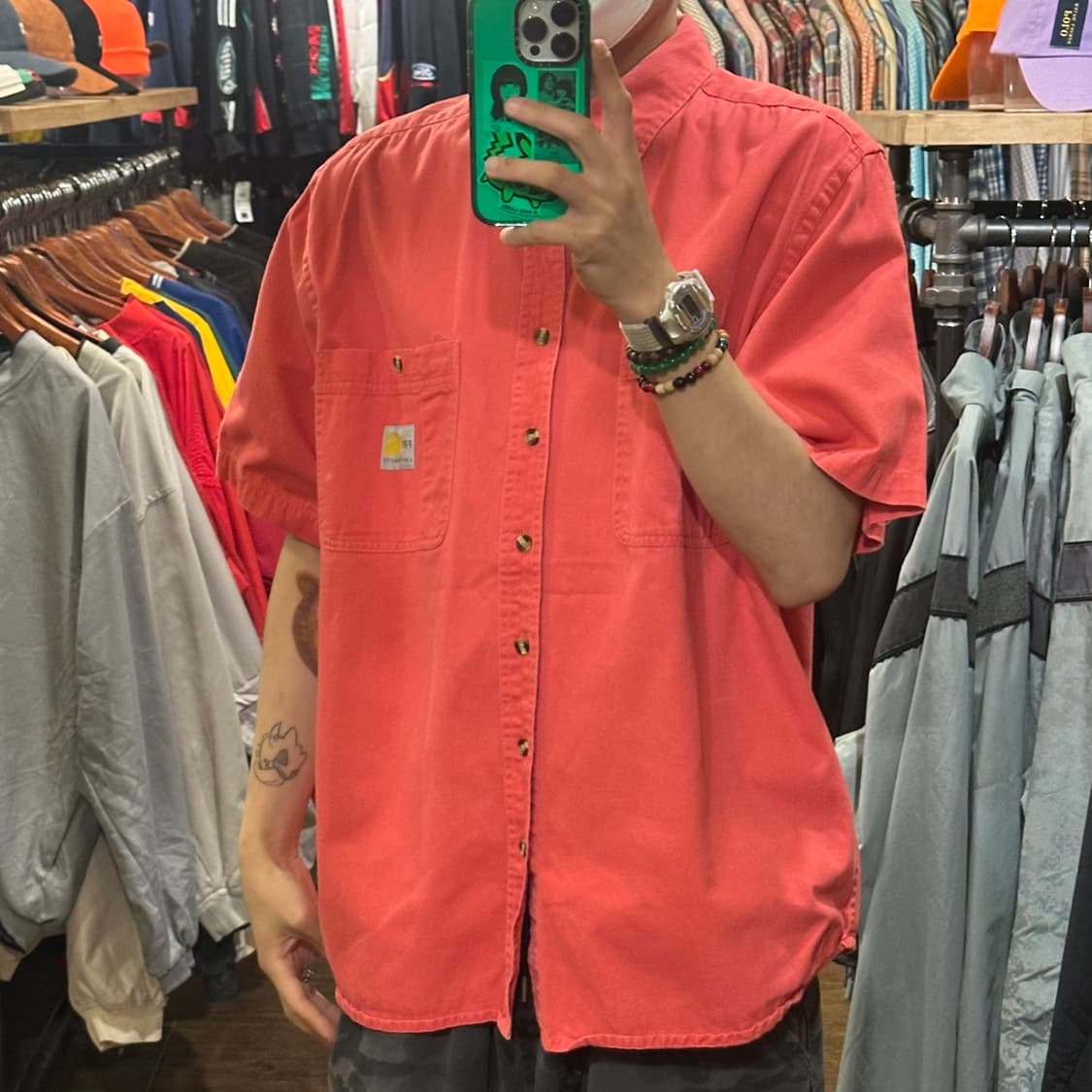 [HI] 칼하트 반팔셔츠 레드 상품이미지3