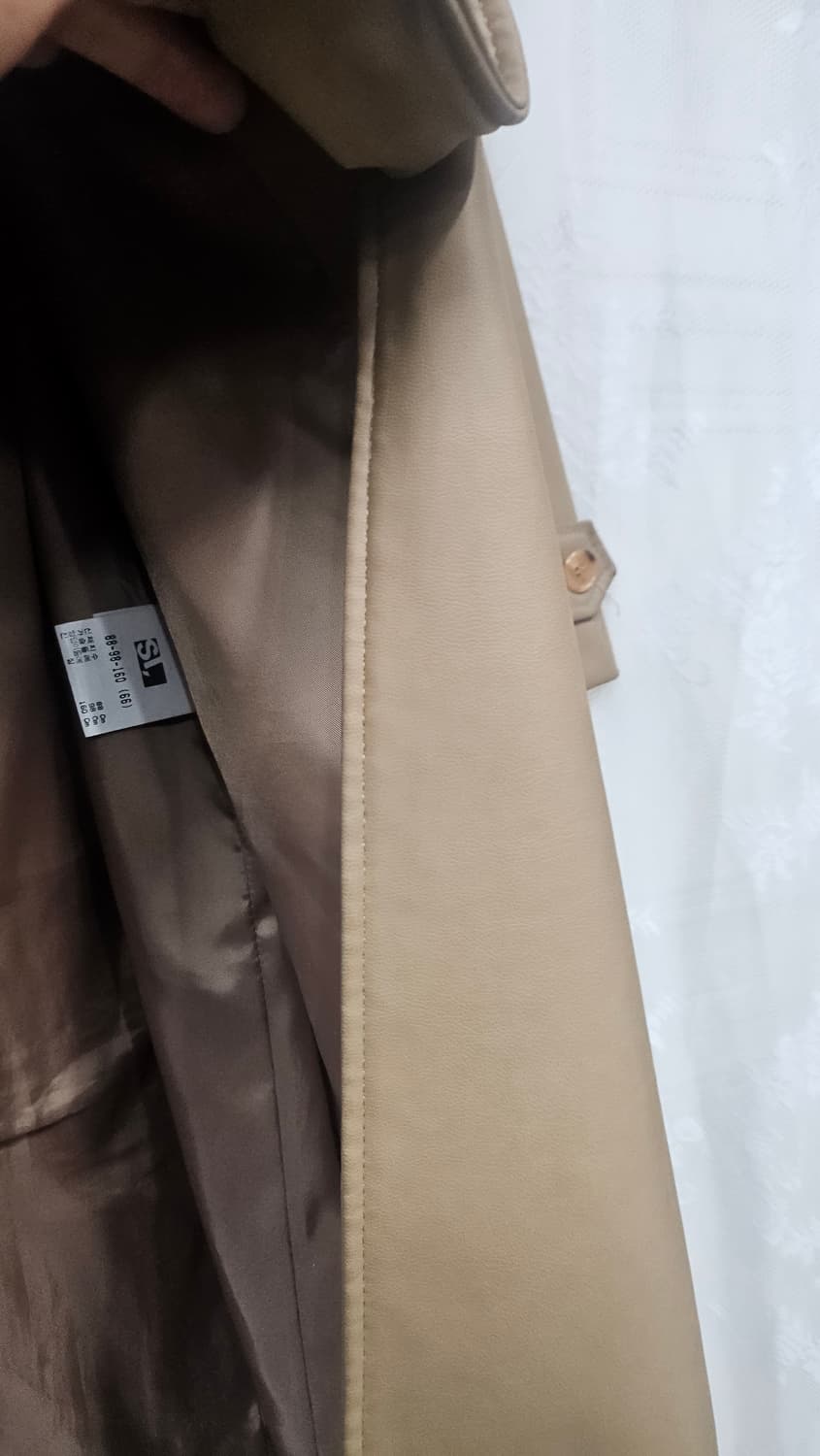 합성피혁 가죽 롱코트  상품이미지5