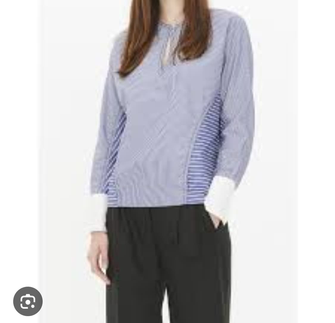 산드로 스트라이프  코튼 블라우스 1사이즈 상품이미지1