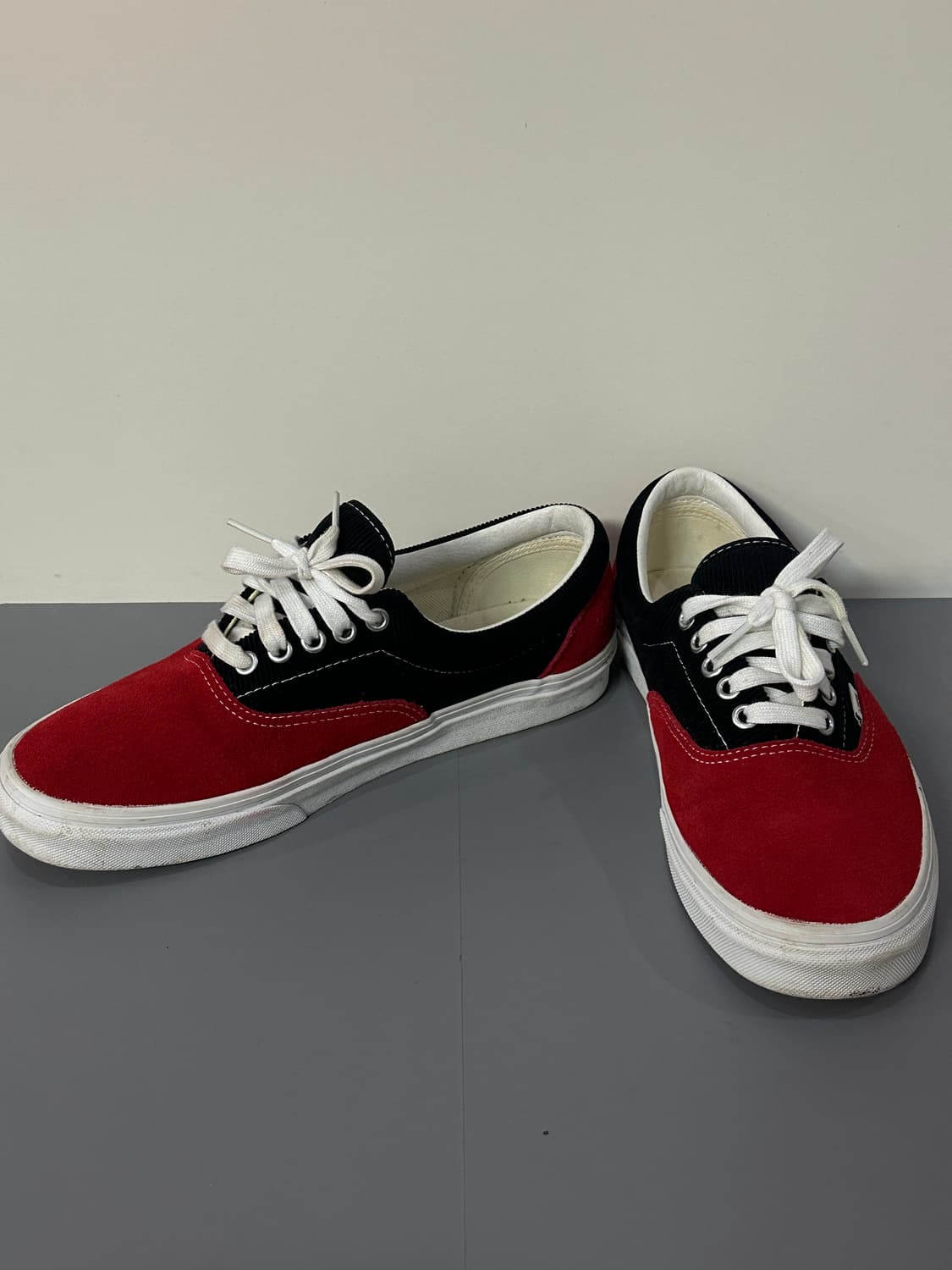 반스 에라 레드/블랙 스웨이드 스니커즈 운동화 상품이미지2