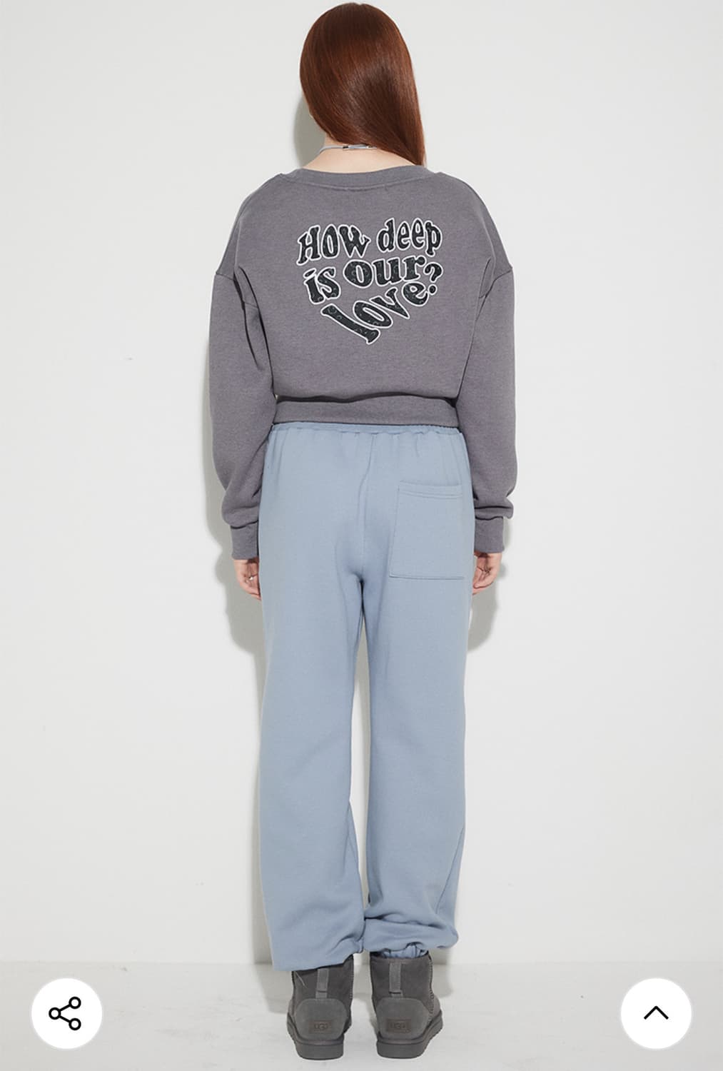 러브이즈트루 레이어드 맨투맨 차콜 OW LAYERED MTM (CHARC 상품이미지3