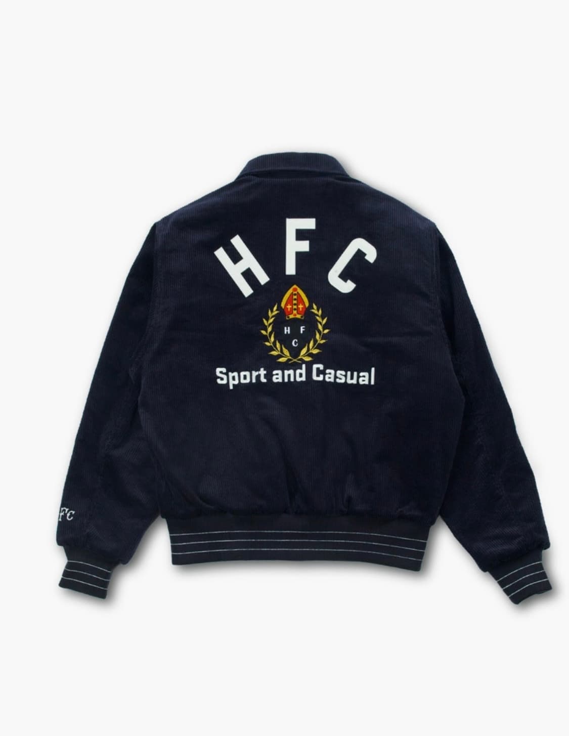 헤리티지플로스 8w 코듀로이 바시티 자켓 네이비 S 상품이미지1