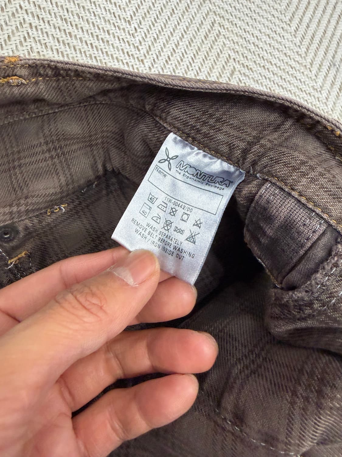 정품) 몬츄라 남성 카고 바지 브라운 M(32) 상품이미지6