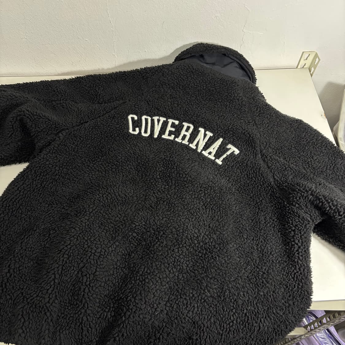 L 커버낫 블랙 뽀글이 후리스자켓 상품이미지3