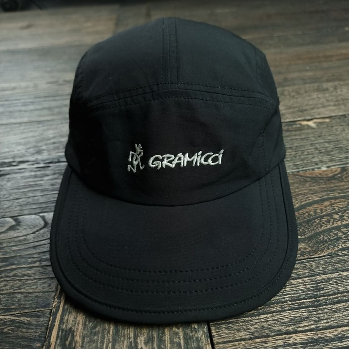 [그라미치] 로고 자수 캠프캡 블랙 M19777 상품이미지3