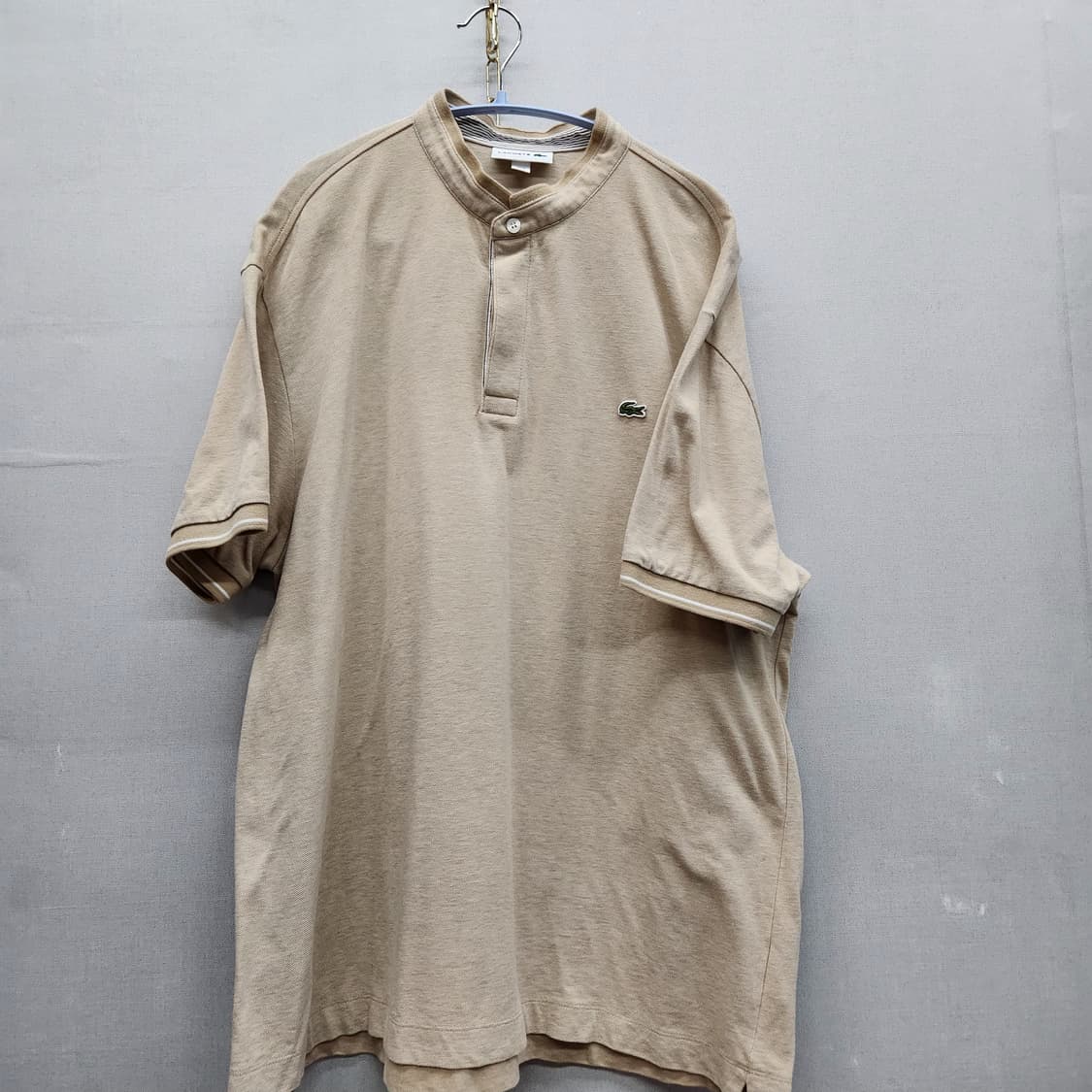 라코스테 로고 헨리넥 반팔카라 6(XL) 상품이미지1