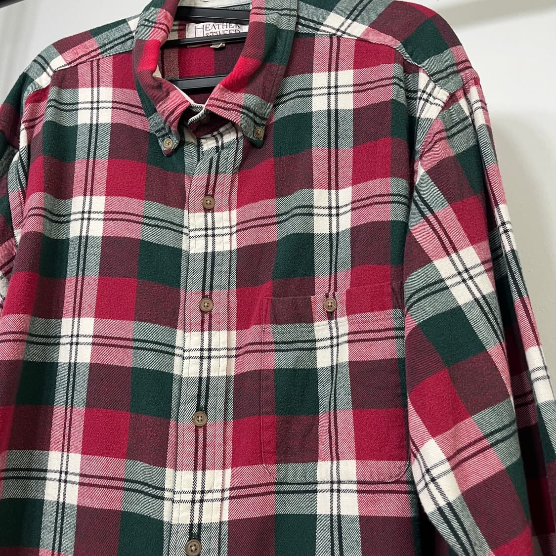 90s HEAVY COTTON FLANNEL 헤비코튼 플란넬 셔츠 상품이미지4