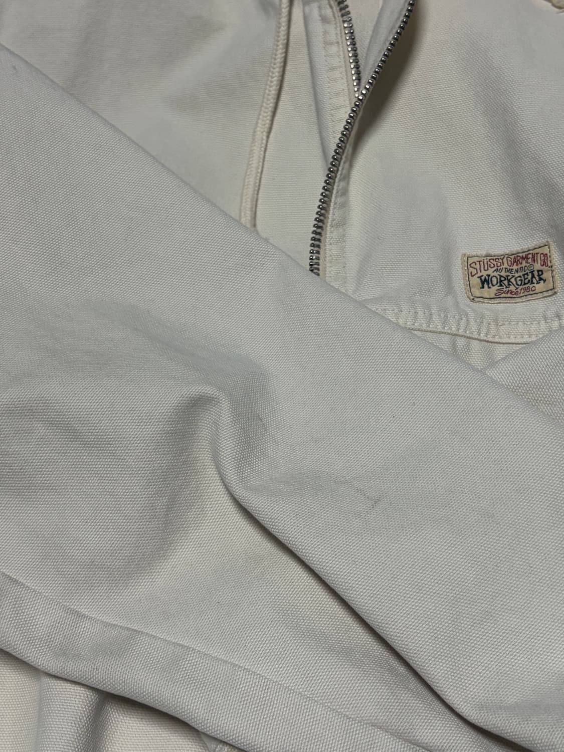 스투시 언라인드 캔버스 워크 자켓 빈티지 내츄럴 L사이즈 상품이미지3