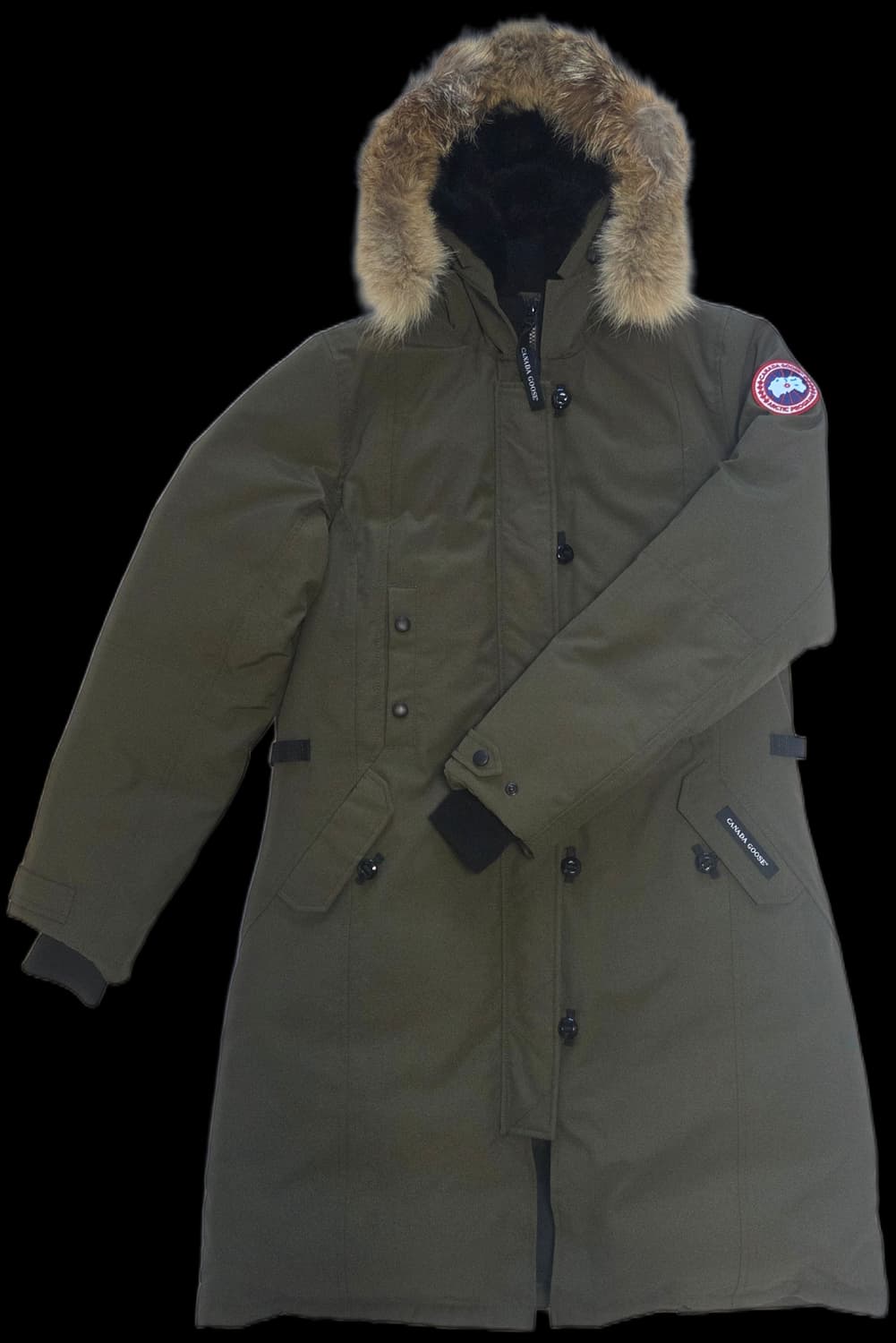 캐나다구스 우먼 켄싱턴 파카 ㅡ 밀리터리 그린 L 상품이미지1