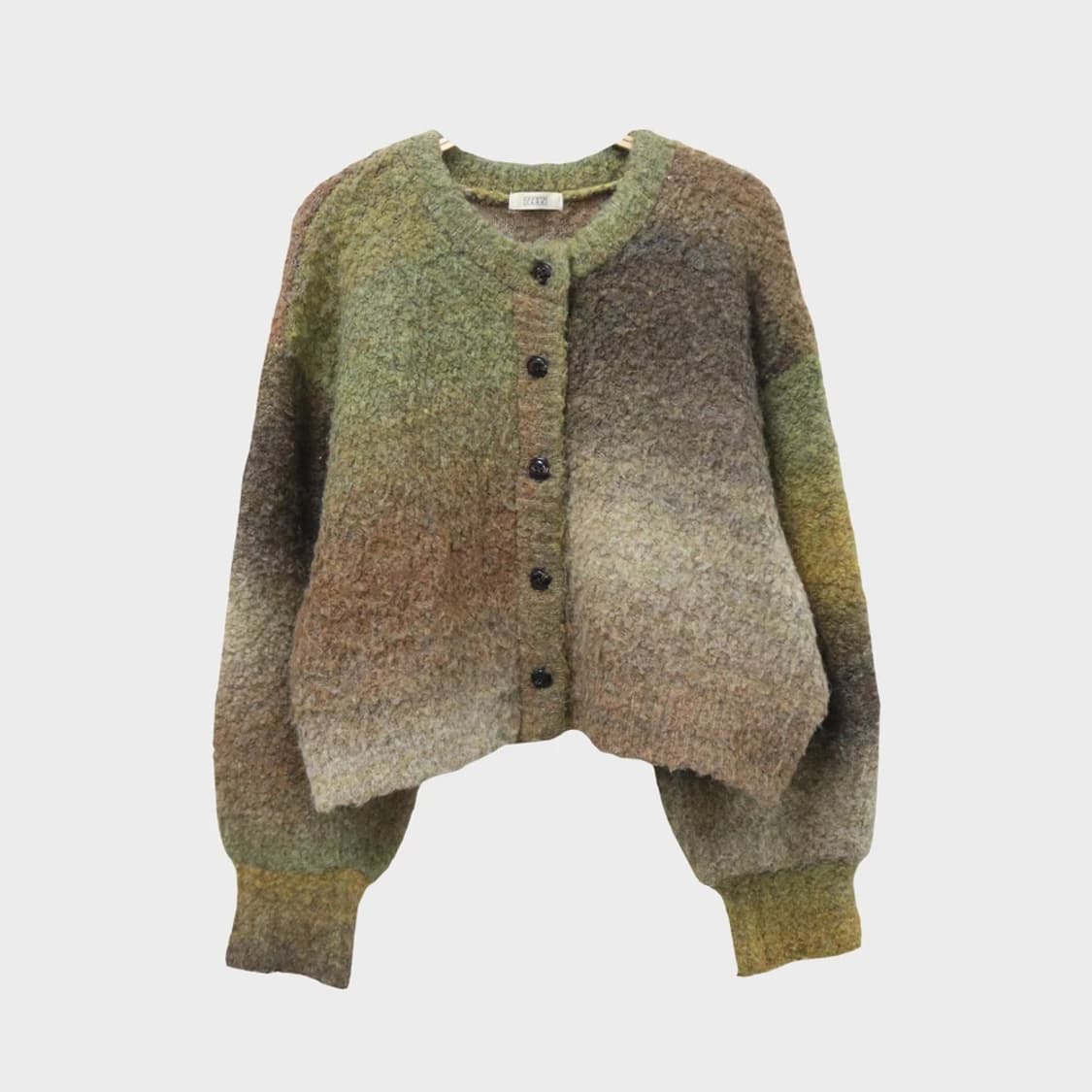 로리즈팜 그린 부클 울 혼방 가디건 61186 상품이미지1