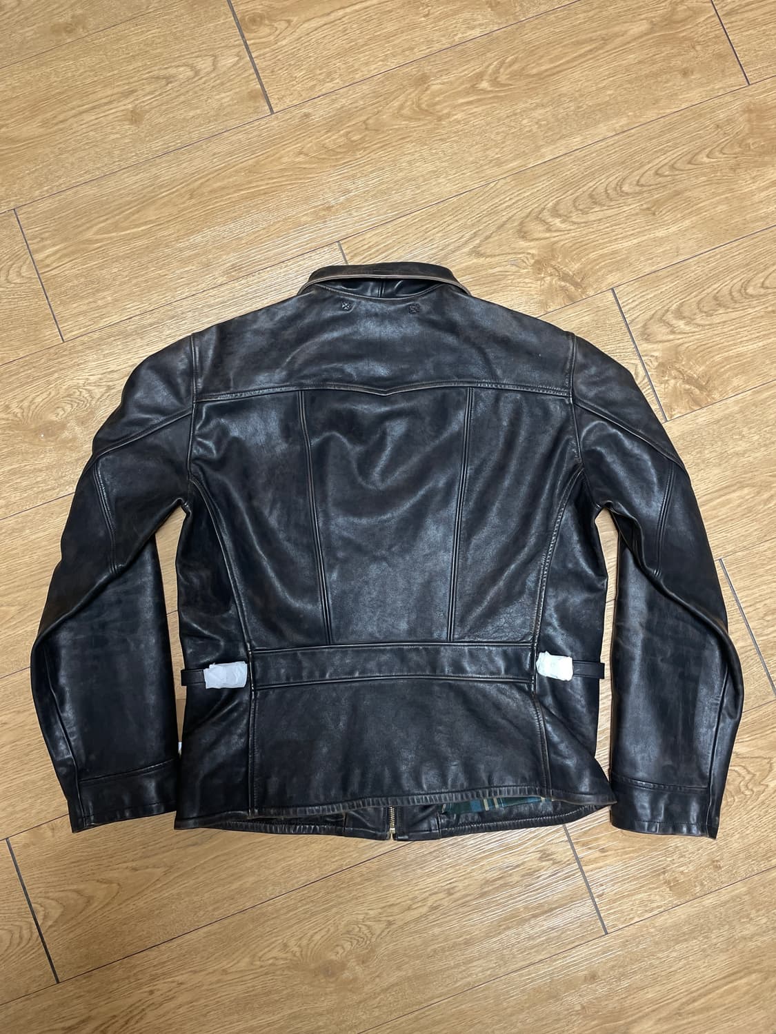 RRL 뉴스보이 레더 자켓 (M) 상품이미지3