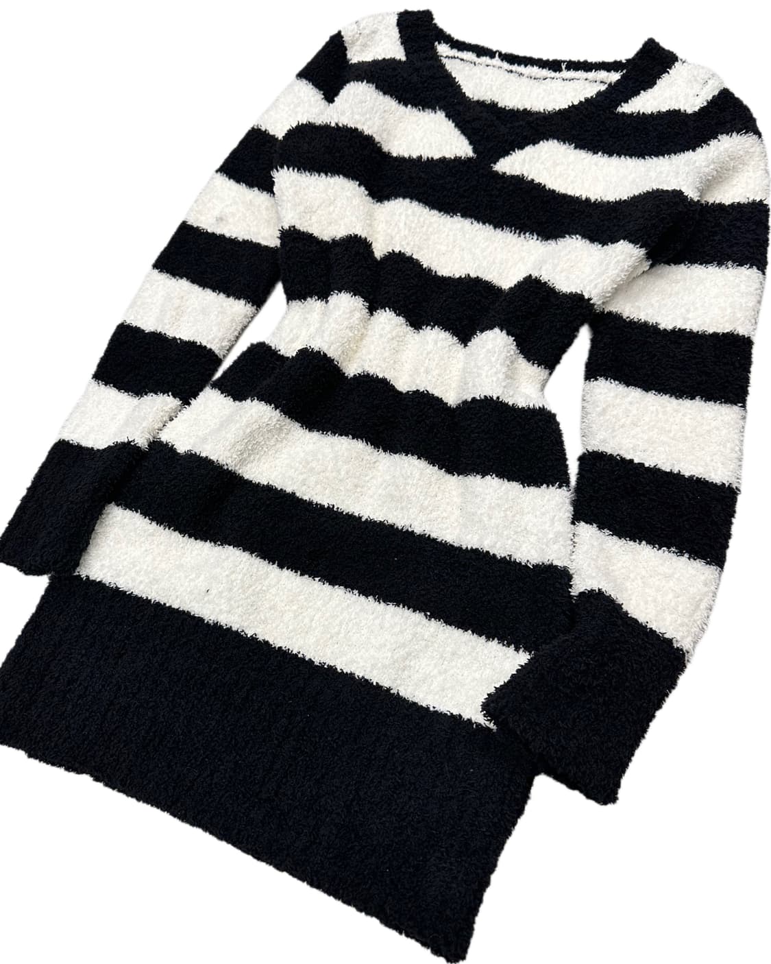 v-neck stripe slim knit dress 상품이미지3