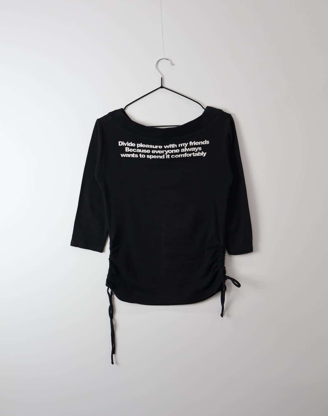 Jpn Y2k Black Lettering Graphic Tee 상품이미지6