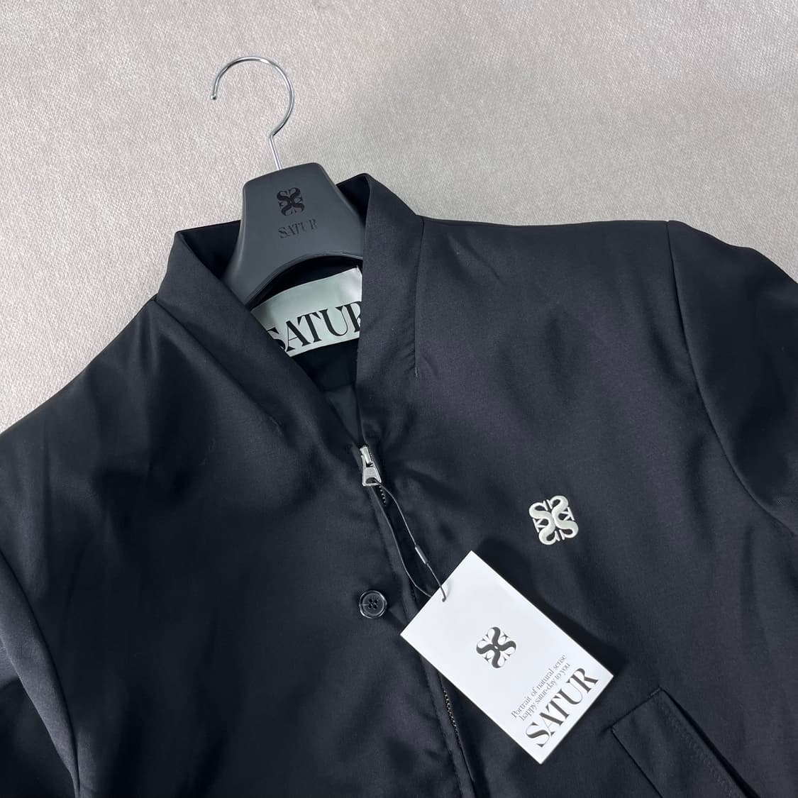 W 100 세터 블레이져 블랙 자켓 상품이미지3