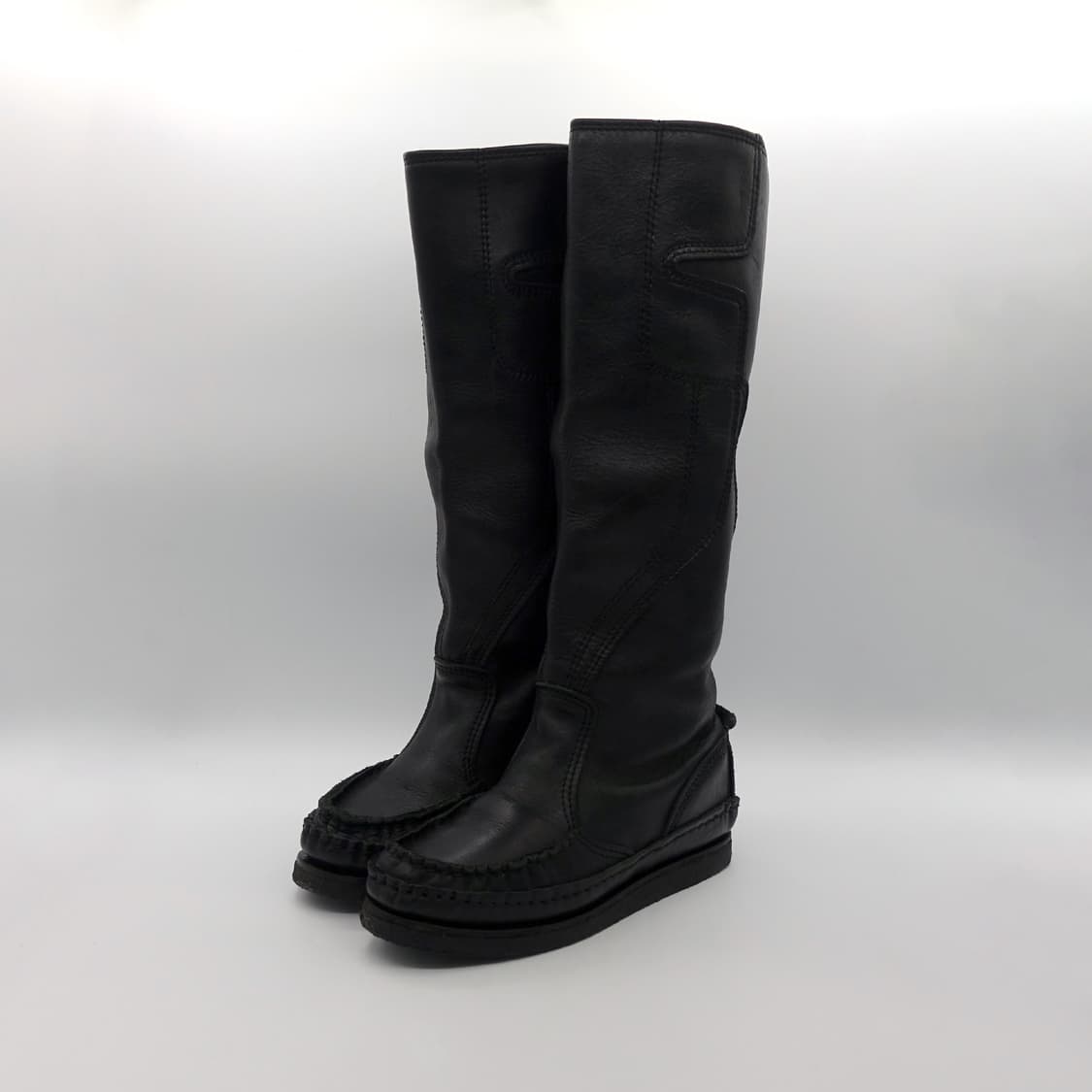 [S,230~235] ZUCCA 주카 롱 레더 부츠 상품이미지3