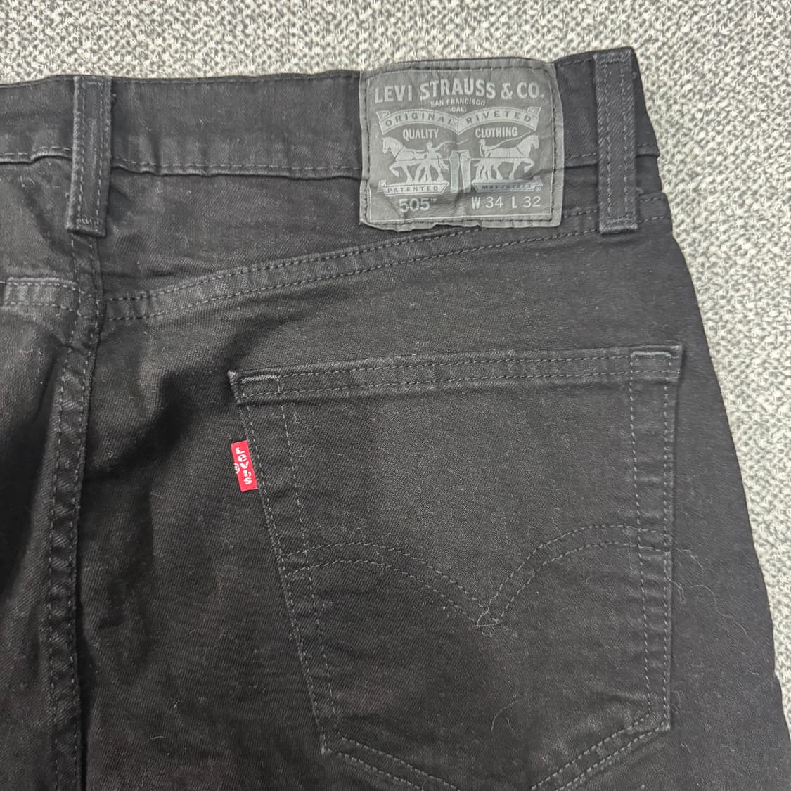 리바이스 블랙진 505 상품이미지5
