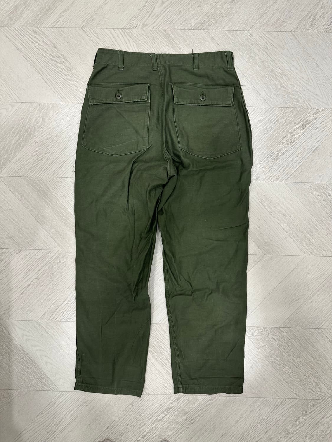 🇺🇸 70s USA ARMY 미군 퍼티그 팬츠 OG107 (~33) 상품이미지4