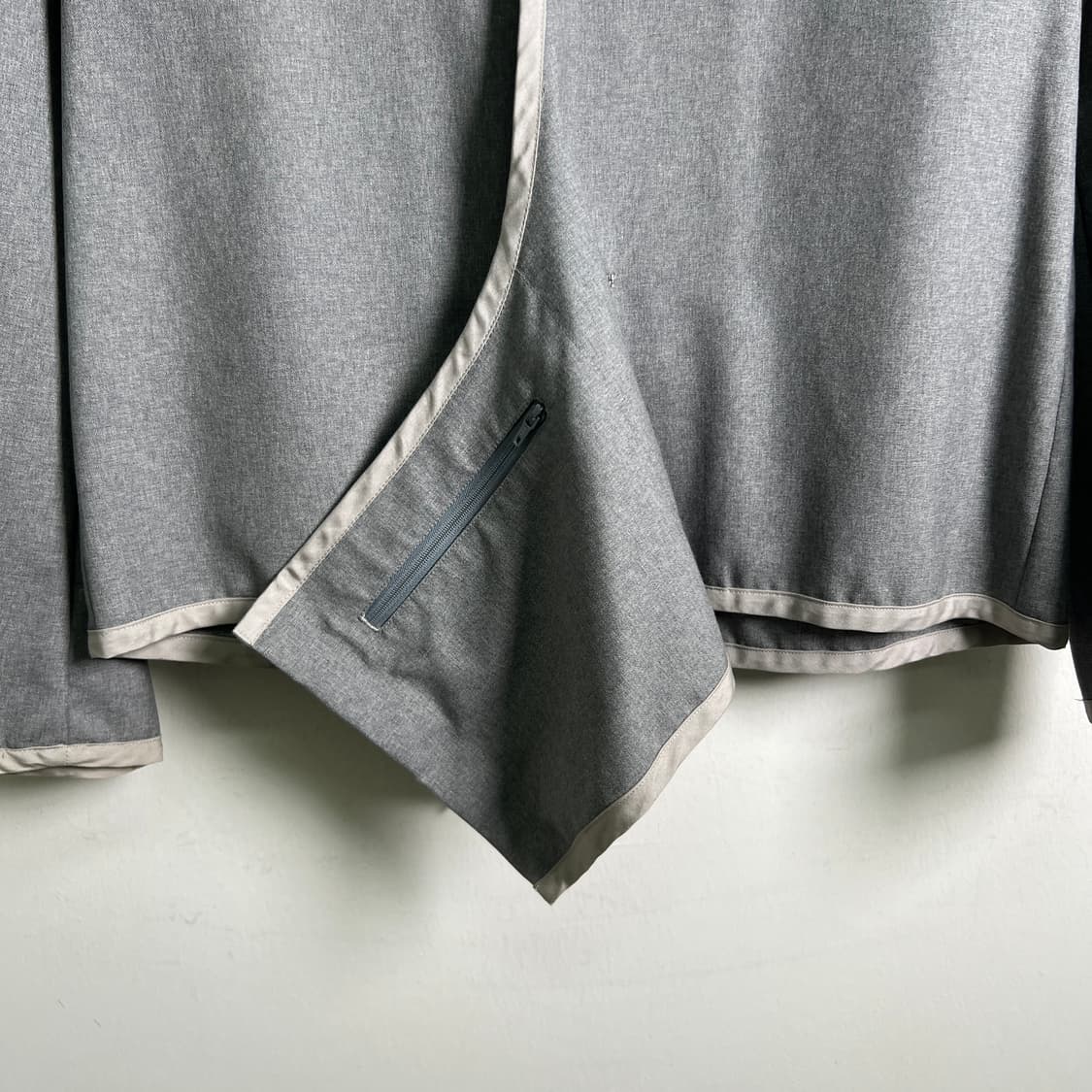 90's 꼼데가르송 트리콧 벨크로 디테일 파이핑 블레이저 M 상품이미지5