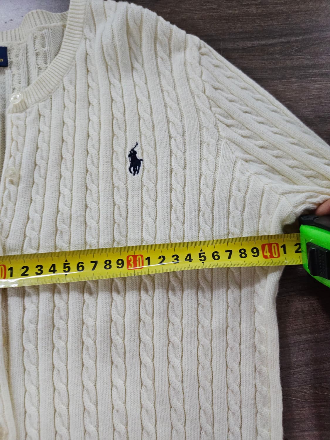 폴로 랄프로렌 아이보리 가디건 (16)XL  성인55 . 66 상품이미지6
