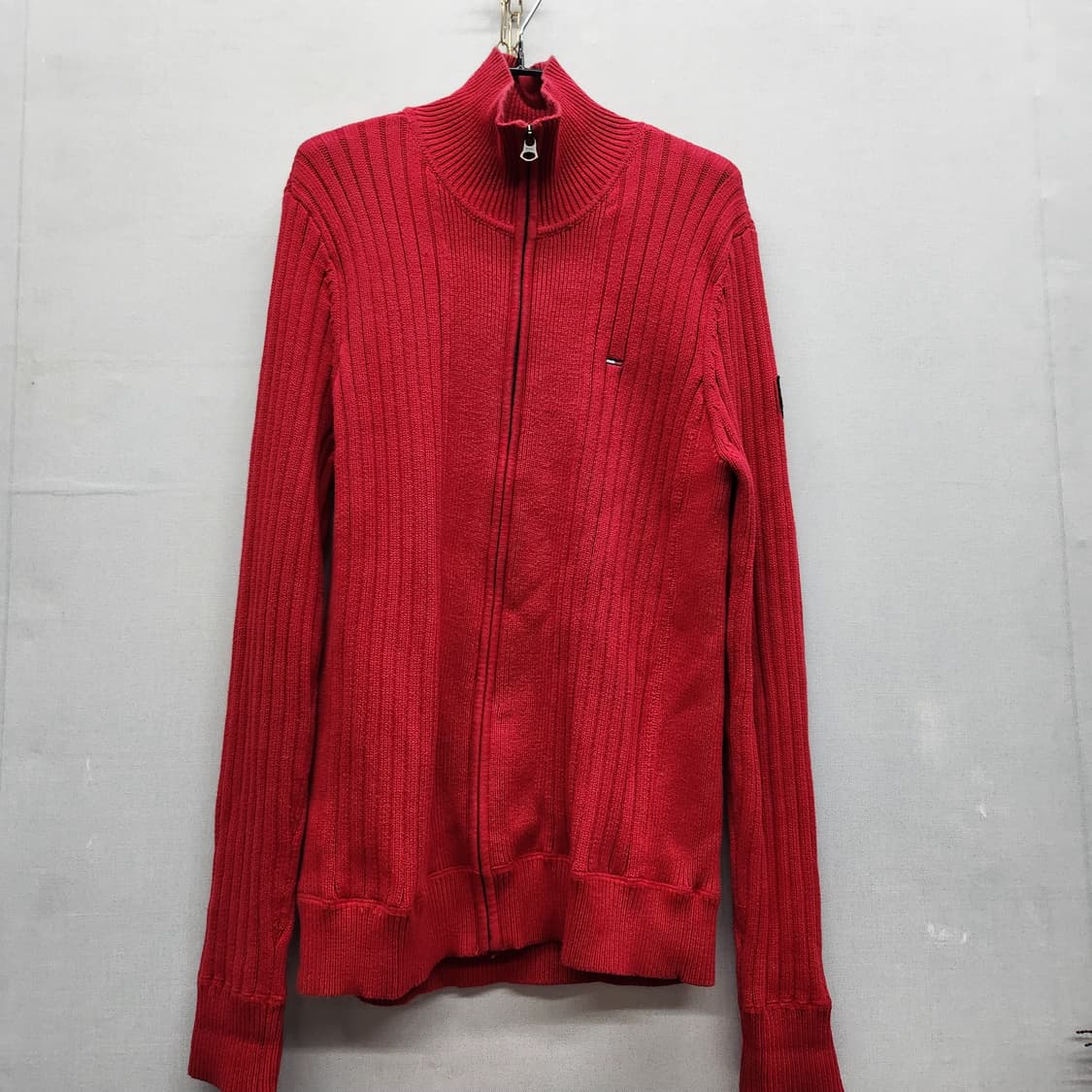 타미힐피거 데님 로고와펜 코튼 니트집업 L(L) 상품이미지1