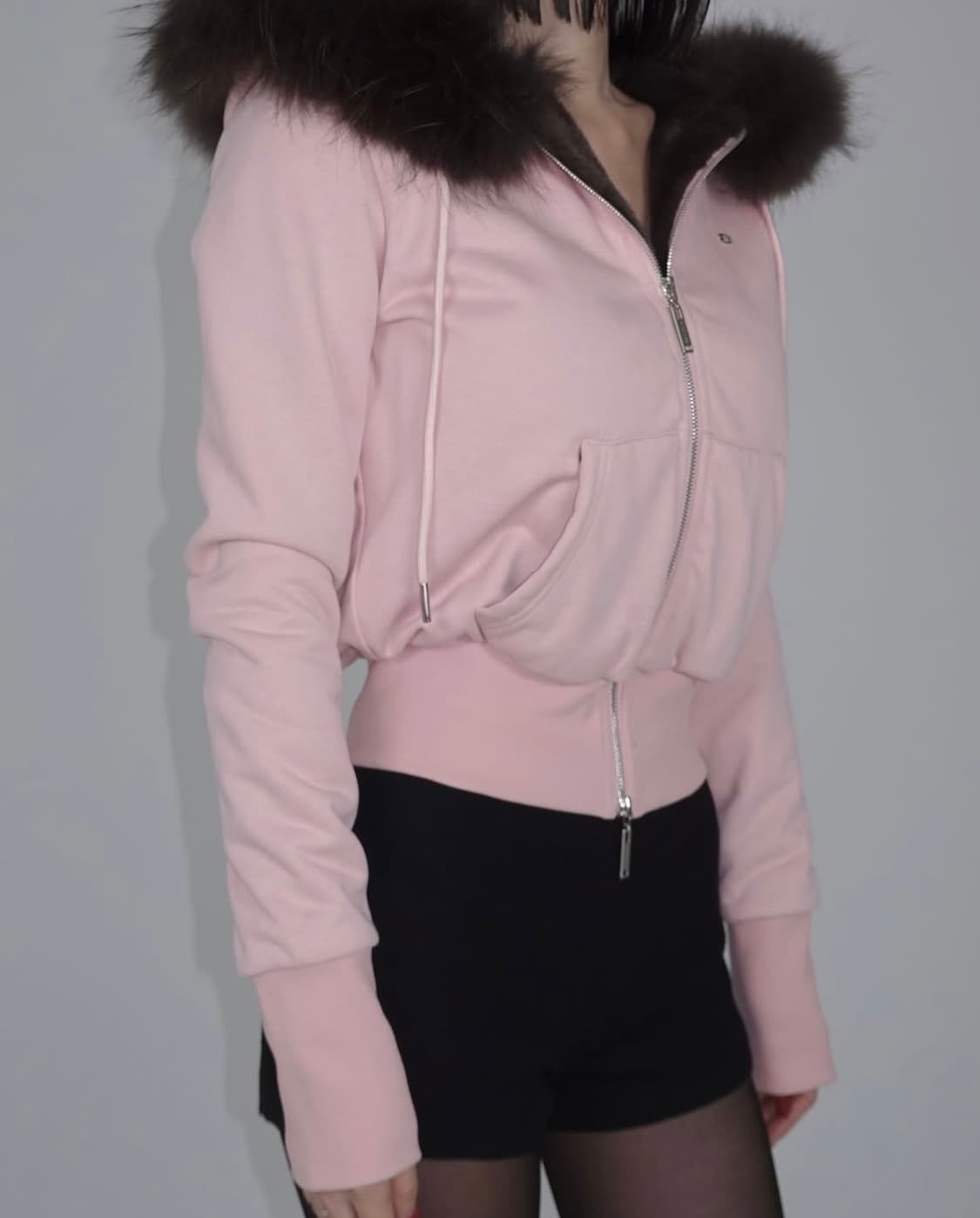 페일제이드 울프죠 후디 베이비핑크 상품이미지5