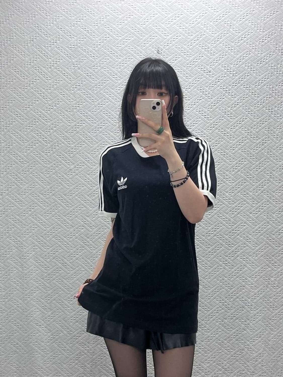 아디다스 아디컬러 클래식 3S 검흰 삼선 반팔티 2XL C12179 상품이미지2