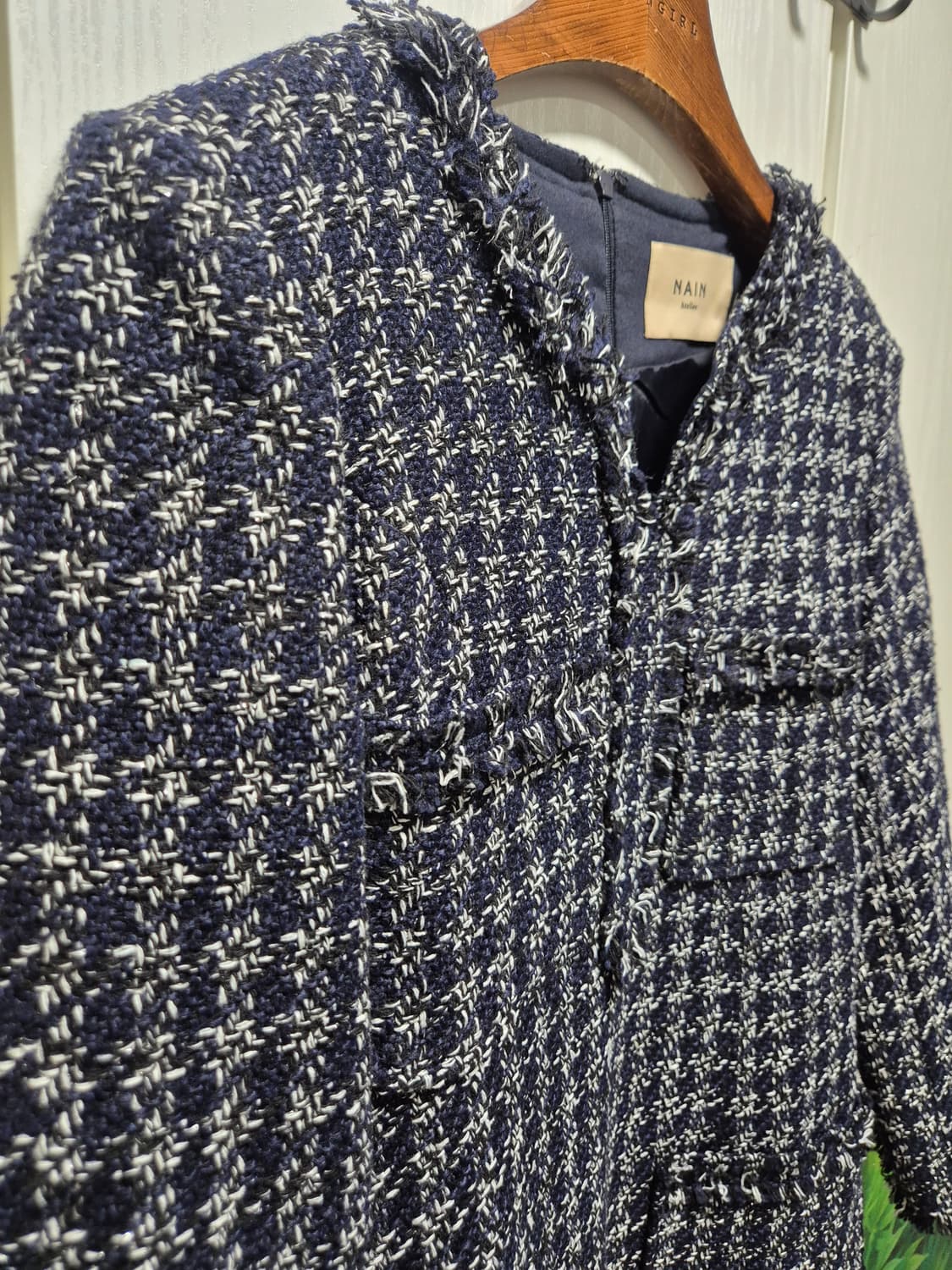 (세일)(새상품)NAIN 네이비 트위드 원피스 상품이미지6
