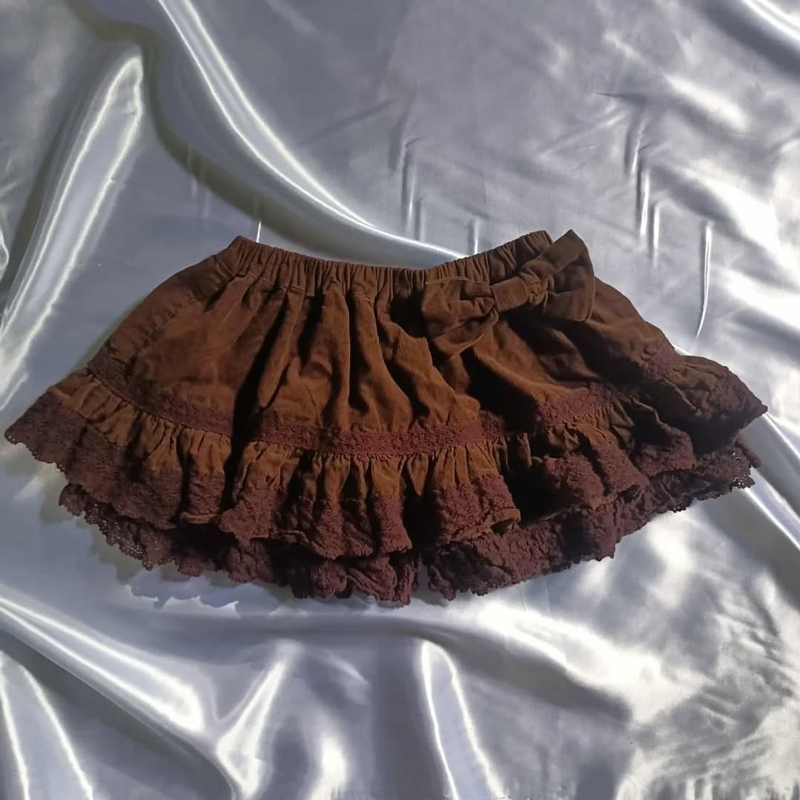 리즈리사 다크초코맛 리본 큐롯 스커트 (희귀매물) 상품이미지1