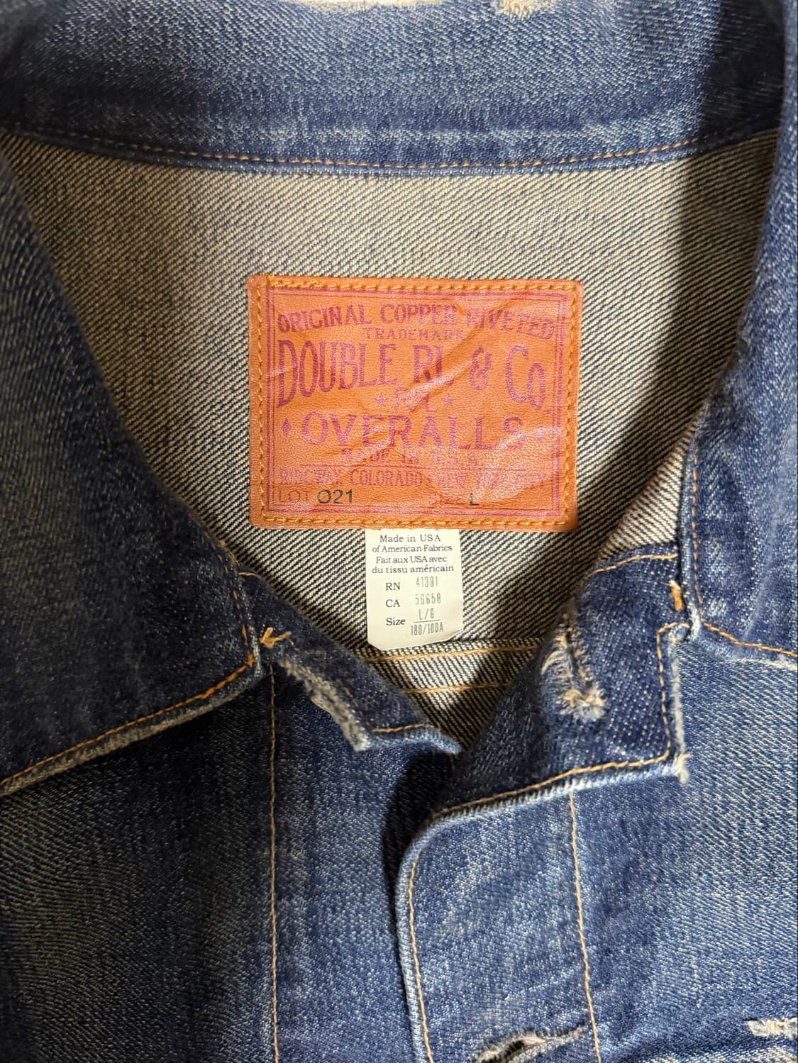 RRL 더블알엘 카우보이 리미티드 데님 자켓 L 상품이미지3