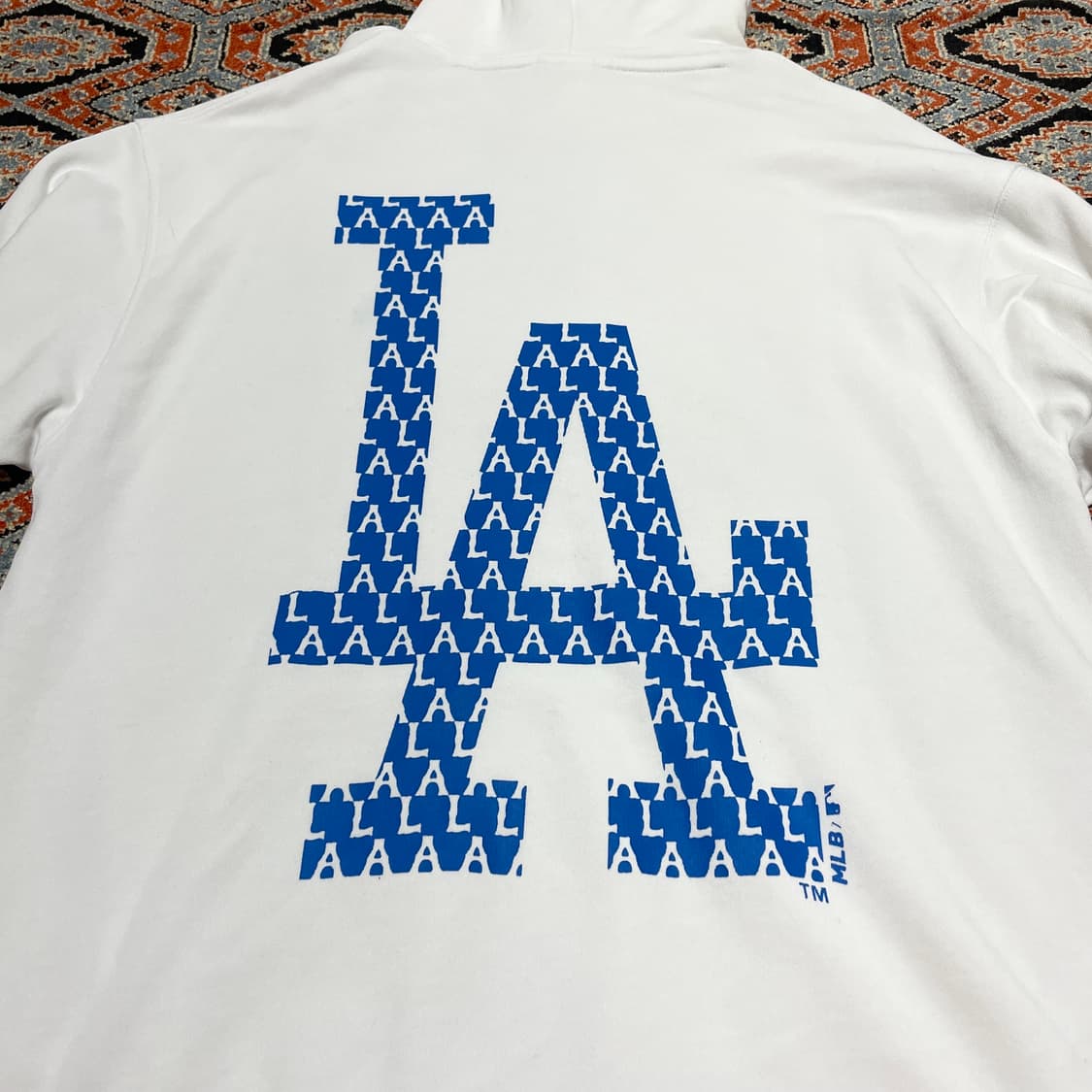 MLB LA다저스 백프린팅 화이트 후드티셔츠 남성M 상품이미지10