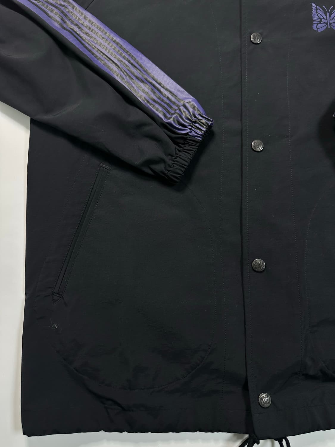 니들스 블랙 나일론 코치자켓 상품이미지4