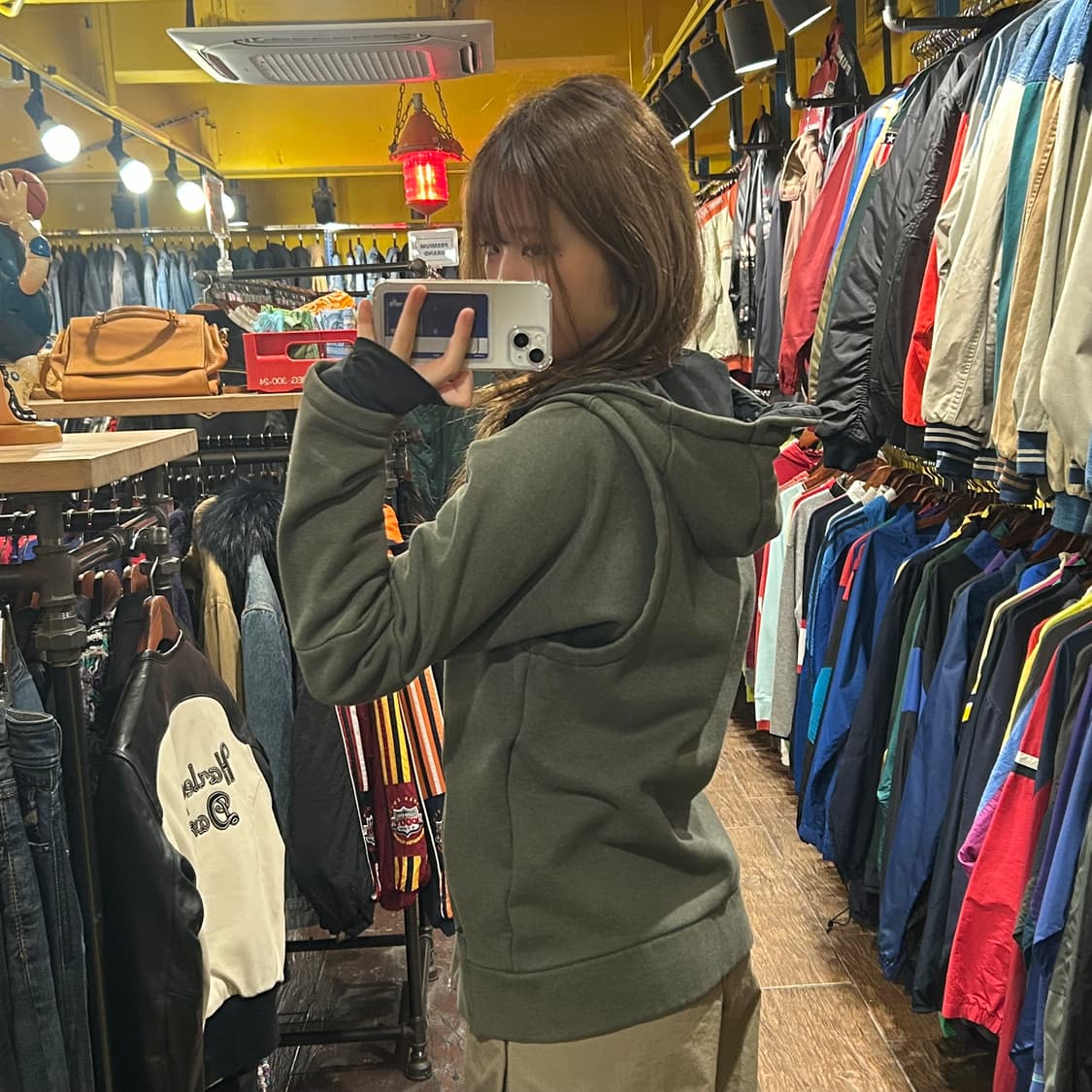 [HI] 조던 후드집업 카키 상품이미지4