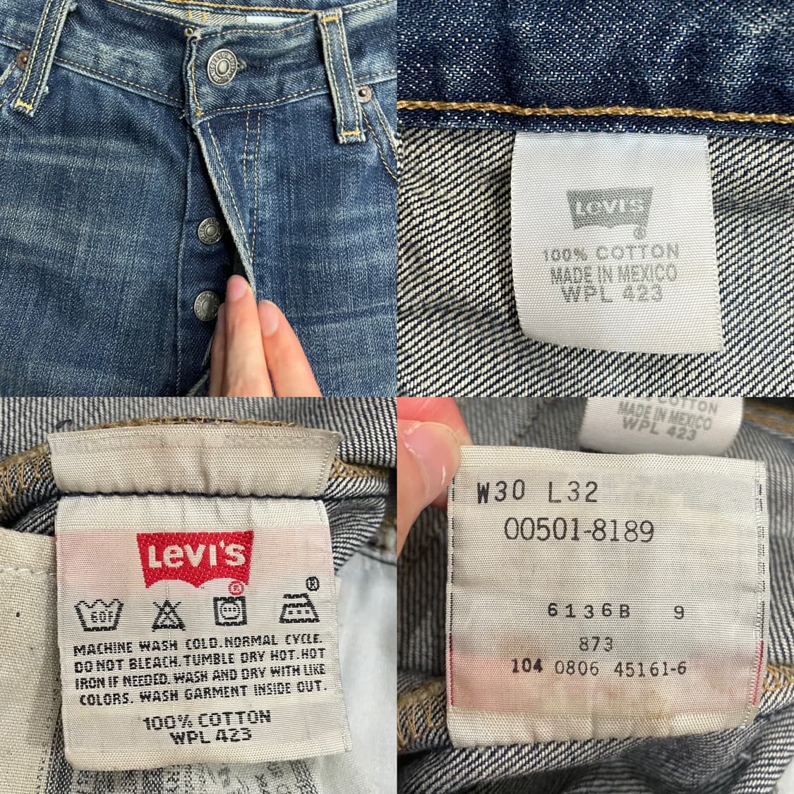 00s 리바이스 501 멕시코제 데님 팬츠 상품이미지6