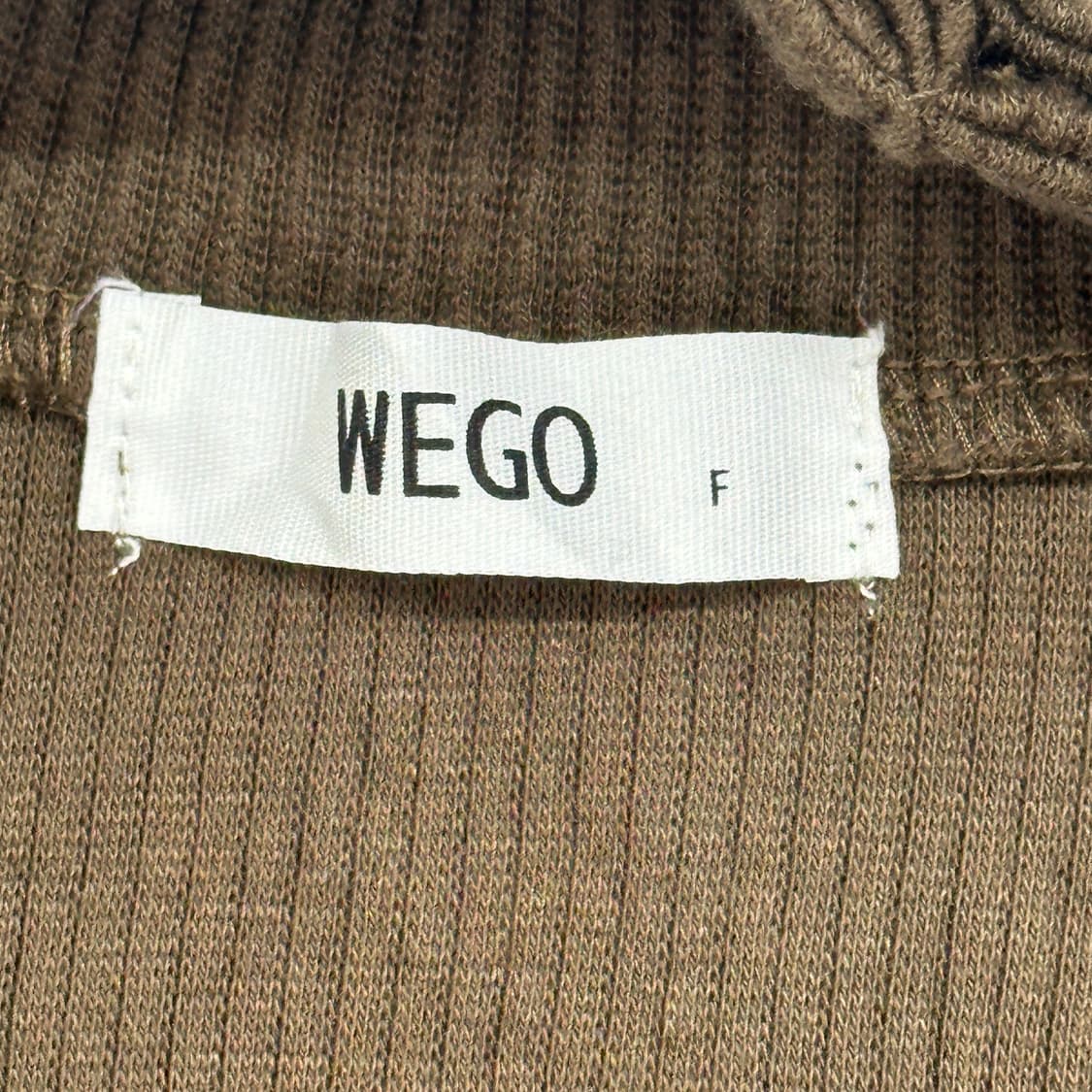WEGO  넥 벨트 포인트 로맨틱 슬림 골지 긴팔 티셔츠 이너 섹시  상품이미지5