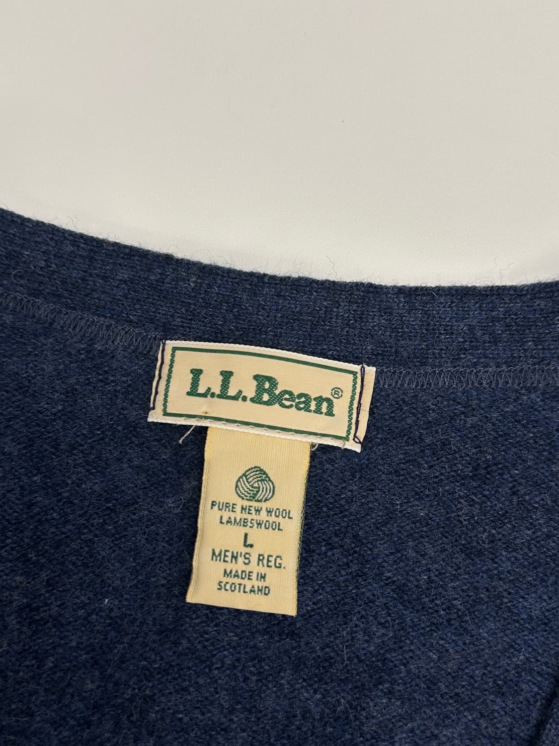 LL Bean 90‘s 램스울 니트 가디건  상품이미지4