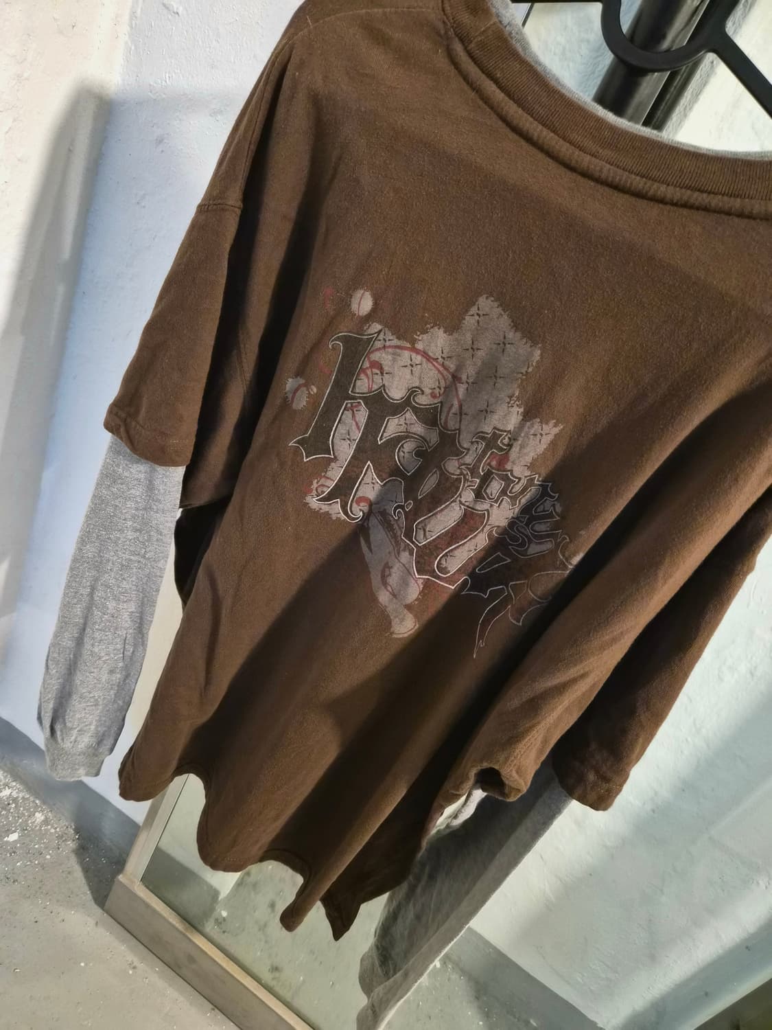 Y2k 프린팅 레이어드 롱슬리브 상품이미지3