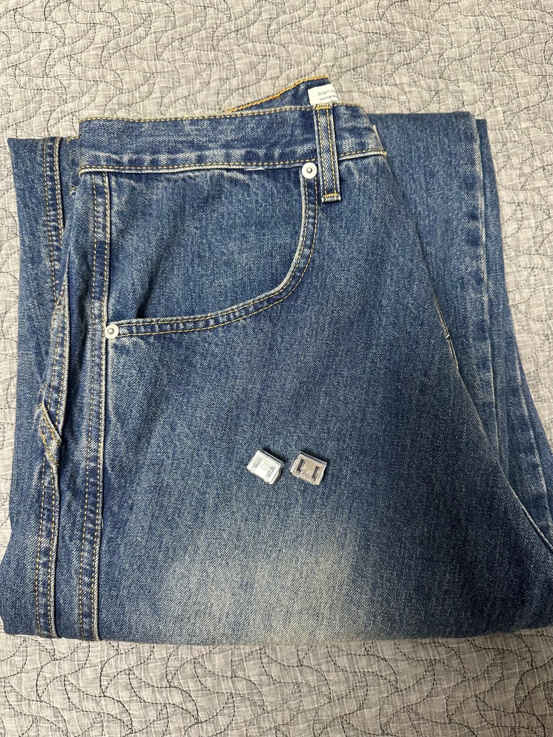 [다이브인] 와이드 커브드 데님 size 1 상품이미지7