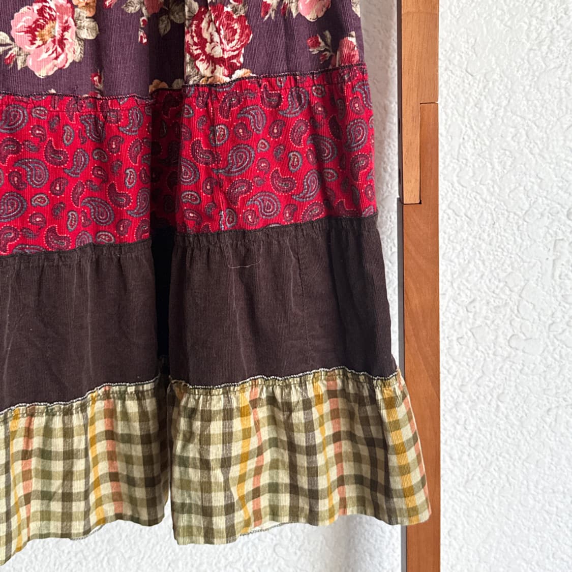 숲속 공방 패치워크 플라워 스커트 상품이미지3
