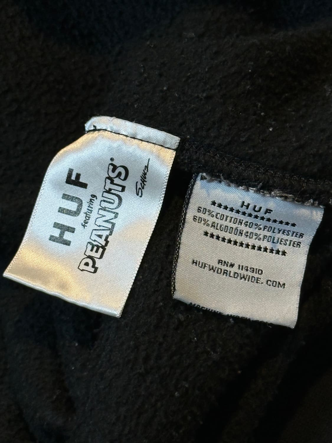 허프 HUF X PIGPEN 피너츠 후드티 블랙 상품이미지6