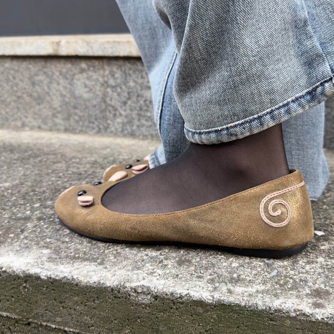 00s 마크 제이콥스 스웨이드 마우스 발레 플랫 상품이미지9