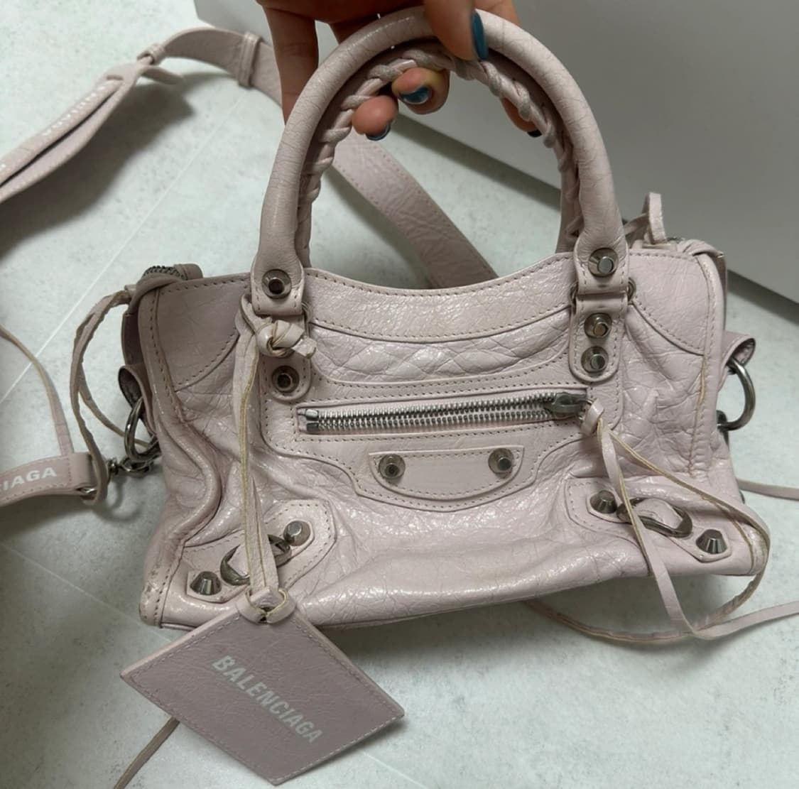 BALENCIAGA 발렌시아가 시티백 미니 핑크 상품이미지1