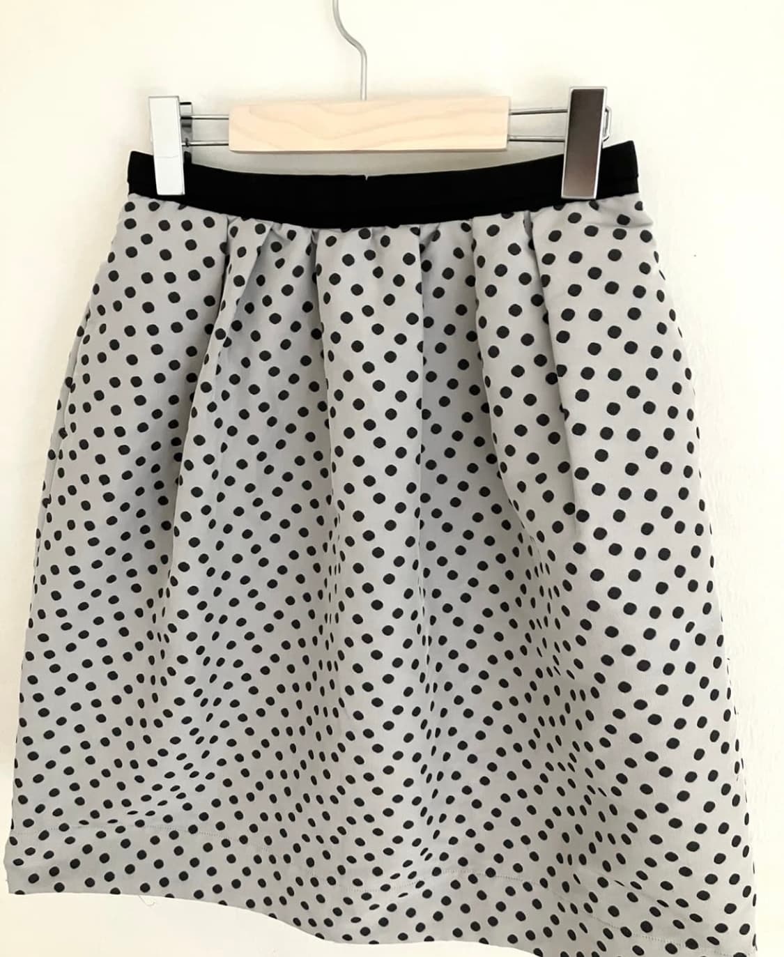 🪽빈티지 도트 미디 스커트 상품이미지3