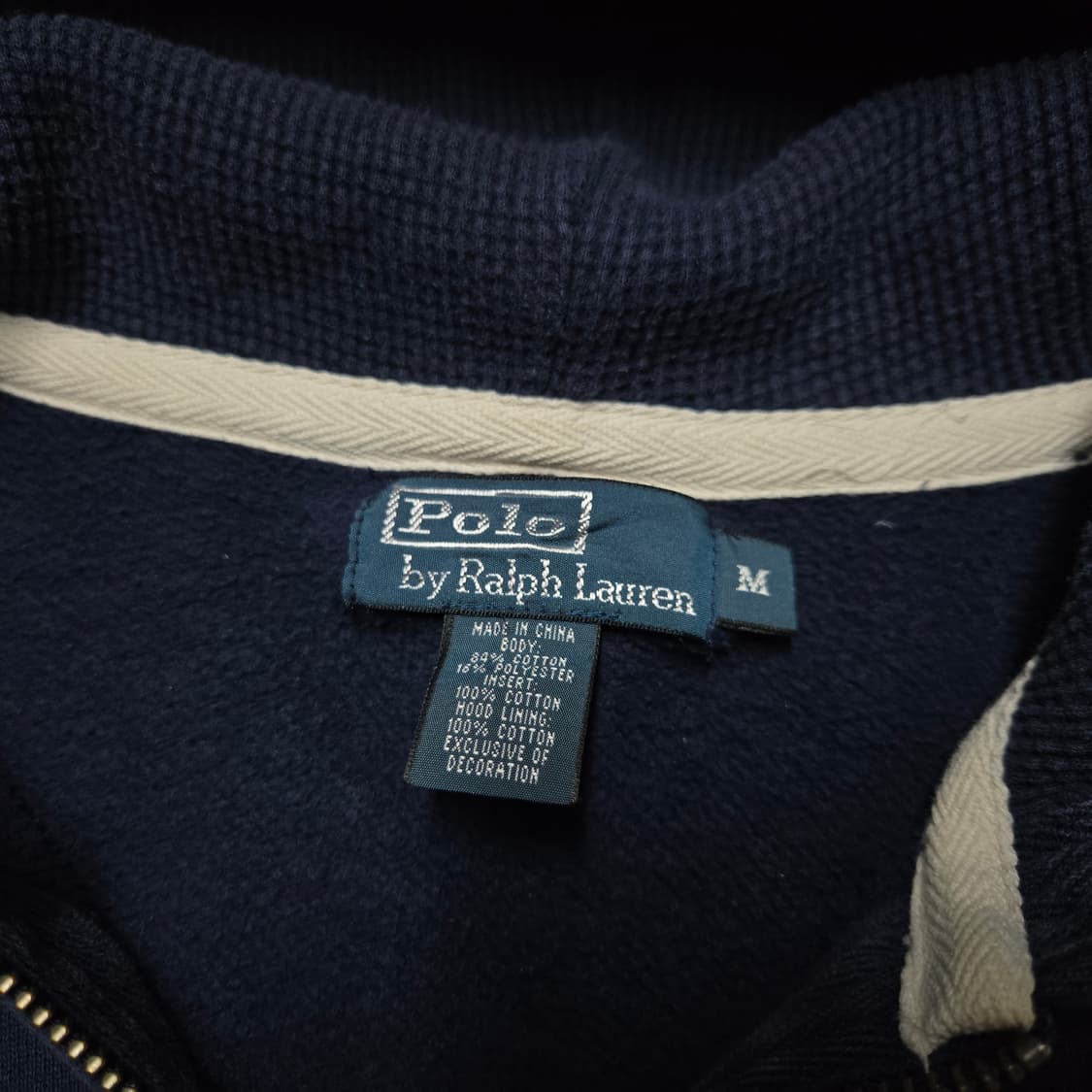 M 폴로랄프로렌 써멀 후드집업 네이비 상품이미지3