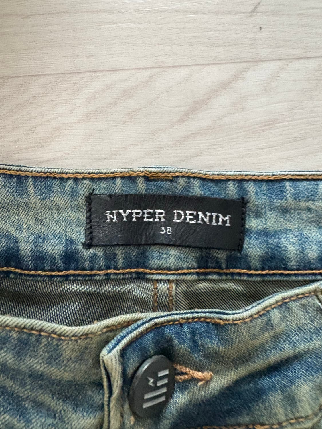 하이퍼데님 워싱진 38 상품이미지3