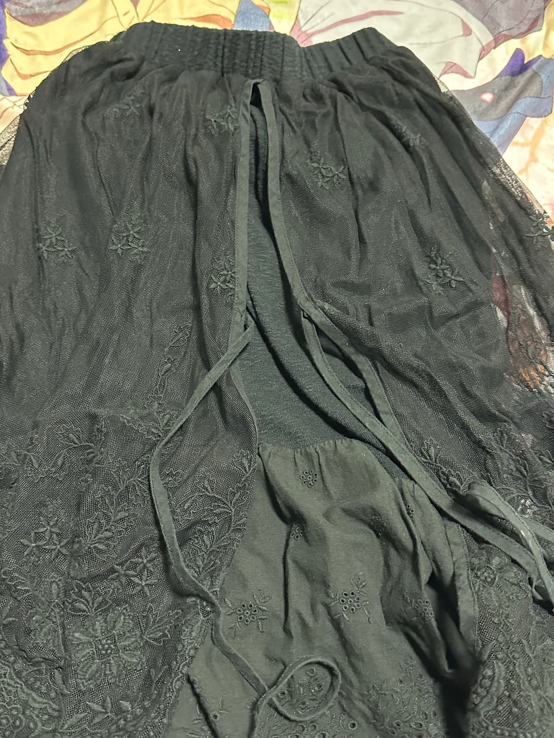 고딕 레이어드 레이스 스커트 상품이미지2