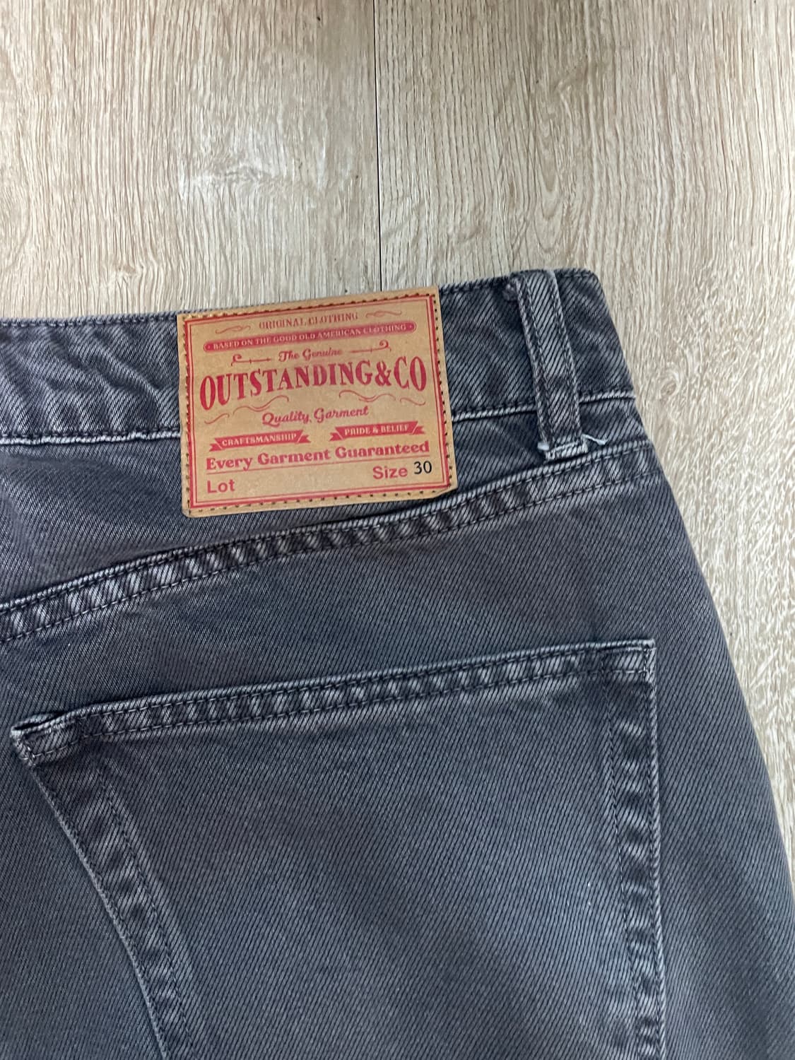 [30] 아웃스탠딩 흑청 데님 상품이미지4