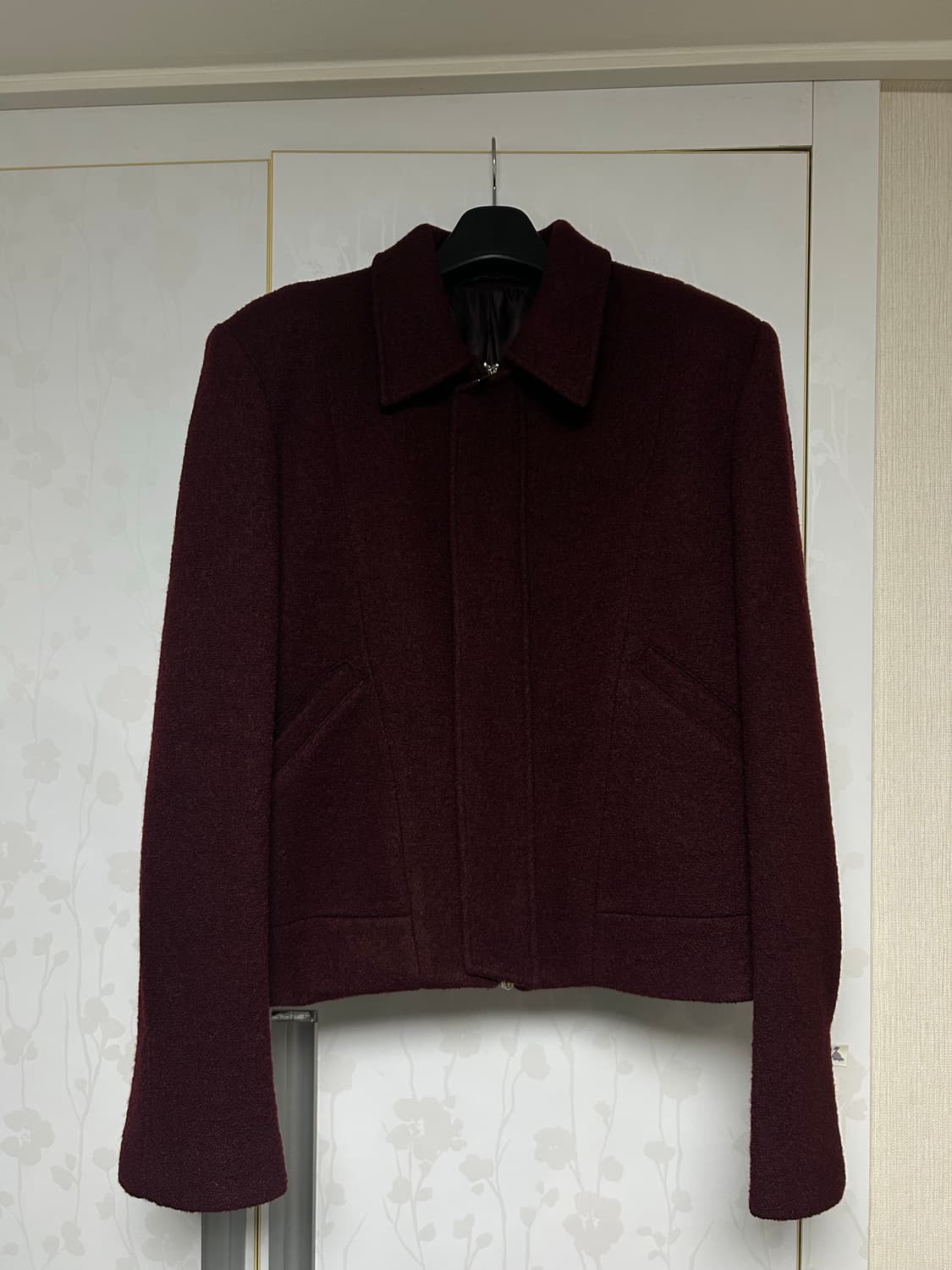 엘무드 글램 트러커 자켓 버건디 44 상품이미지1