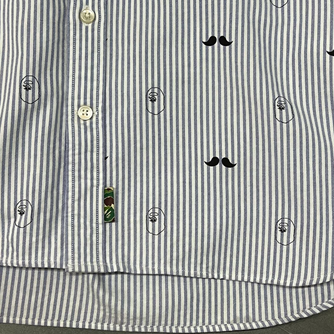  베이프 스트라이프 멀티로고 셔츠 y15841 상품이미지4