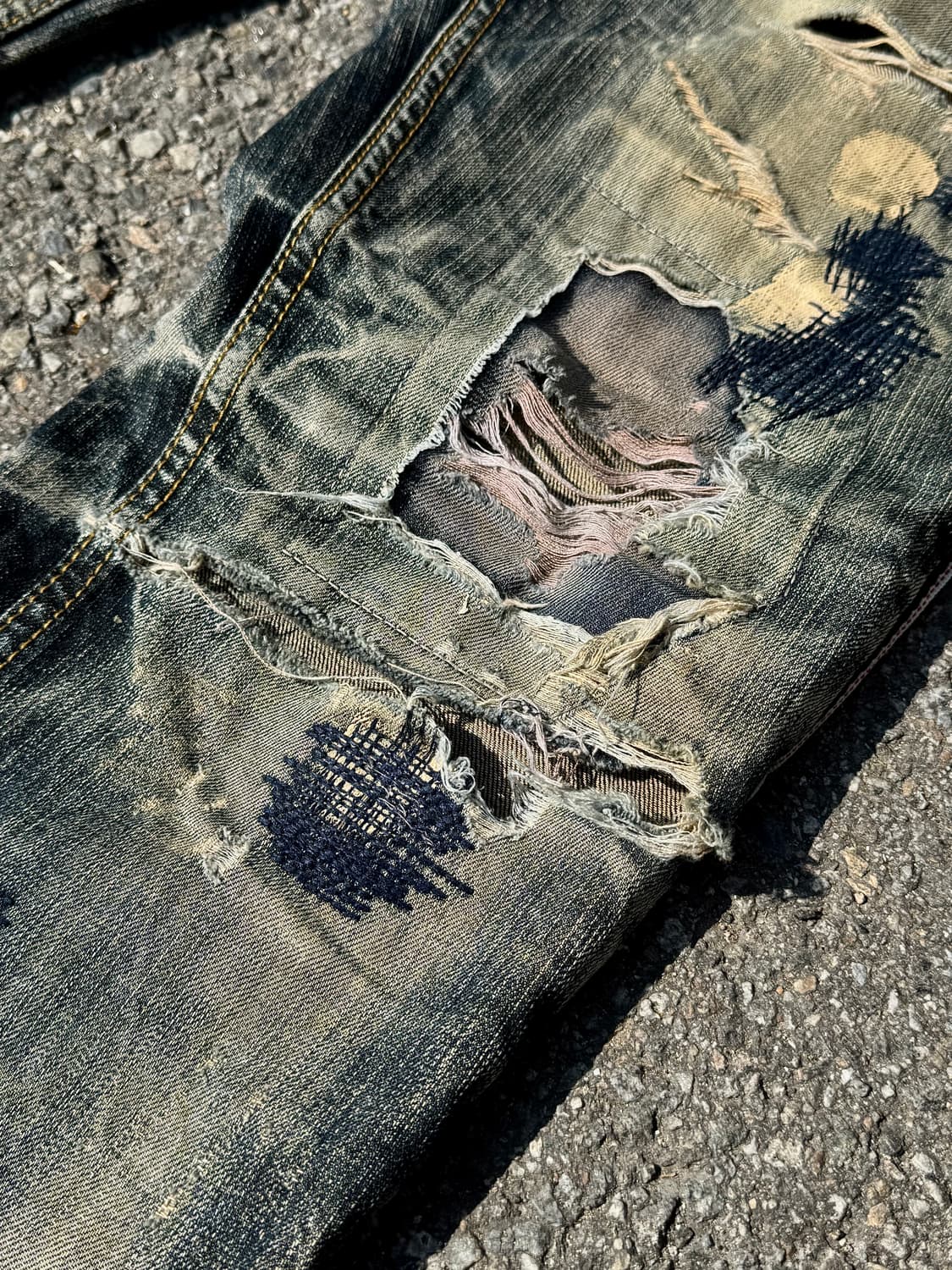C.O.D high quality Selvedge Repair Denim 상품이미지5